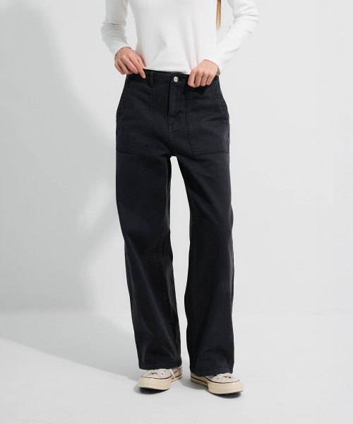RAAM(ラム)の「ヴィンテージ染めポケットチノパンツ(その他パンツ・レディース・チャコールグレー・SMALL/MEDIUM)」の2枚目の写真