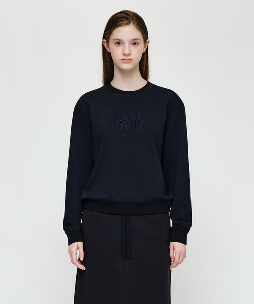 MARITHE + FRANCOIS GIRBAUD(マリテフランソワジルボー)の「W CLASSIC LOGO SWEATSHIRT(スウェット・レディース・ブラウン/ライトグレー/Navy/Cream・SMALL/MEDIUM)」の4枚目の写真