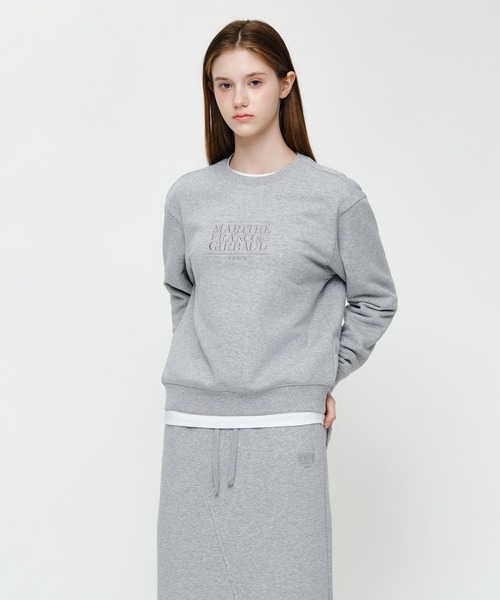 MARITHE + FRANCOIS GIRBAUD(マリテフランソワジルボー)の「W CLASSIC LOGO SWEATSHIRT(スウェット・レディース・ブラウン/ライトグレー/Navy/Cream・SMALL/MEDIUM)」の2枚目の写真