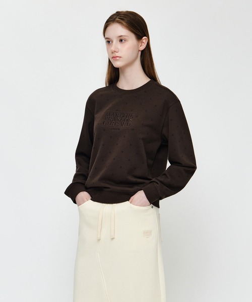 MARITHE + FRANCOIS GIRBAUD(マリテフランソワジルボー)の「W CLASSIC LOGO SWEATSHIRT(スウェット・レディース・ブラウン/ライトグレー/Navy/Cream・SMALL/MEDIUM)」の7枚目の写真