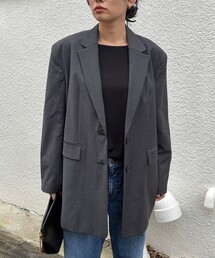MICA&DEAL（マイカ＆ディール）の「【MICA&DEAL /マイカアンドディール】big tailored JK ビッグシルエットテーラードジャケット（テーラードジャケット）」