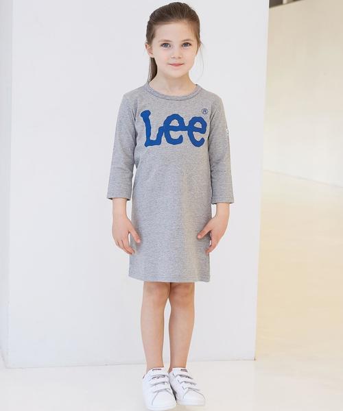 Lee(リー)の「【KIDS】別注 LEE(リー) プリント ワンピース◆(ワンピース・キッズ・グレー・120cm/110cm/100cm/130cm)」の1枚目の写真