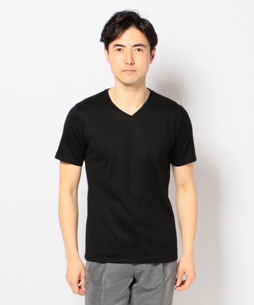 Calvin Klein(カルバン・クライン)の「リヨセルコットン天竺 カットソー(Tシャツ/カットソー・メンズ・イエロー系/ブラック系/ホワイト系/スカイブルー系/グリーン系・MEDIUM/LARGE/X-LARGE)」の3枚目の写真