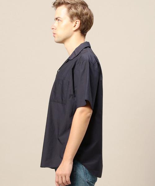 BEAUTY&YOUTH UNITED ARROWS（ビューティーアンドユースユナイテッドアローズ）の「BY タイプライター オープンカラー フォルム ショートスリーブ シャツ◆（シャツ/ブラウス・メンズ・ホワイト/ブラック/オリーブ/ネイビー・MEDIUM/X-LARGE/LARGE/SMALL）」の7枚目の写真