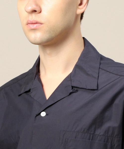 BEAUTY&YOUTH UNITED ARROWS（ビューティーアンドユースユナイテッドアローズ）の「BY タイプライター オープンカラー フォルム ショートスリーブ シャツ◆（シャツ/ブラウス・メンズ・ホワイト/ブラック/オリーブ/ネイビー・MEDIUM/X-LARGE/LARGE/SMALL）」の9枚目の写真