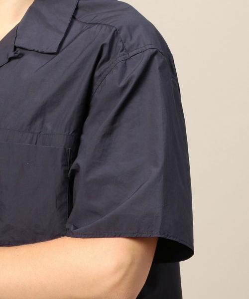 BEAUTY&YOUTH UNITED ARROWS（ビューティーアンドユースユナイテッドアローズ）の「BY タイプライター オープンカラー フォルム ショートスリーブ シャツ◆（シャツ/ブラウス・メンズ・ホワイト/ブラック/オリーブ/ネイビー・MEDIUM/X-LARGE/LARGE/SMALL）」の13枚目の写真