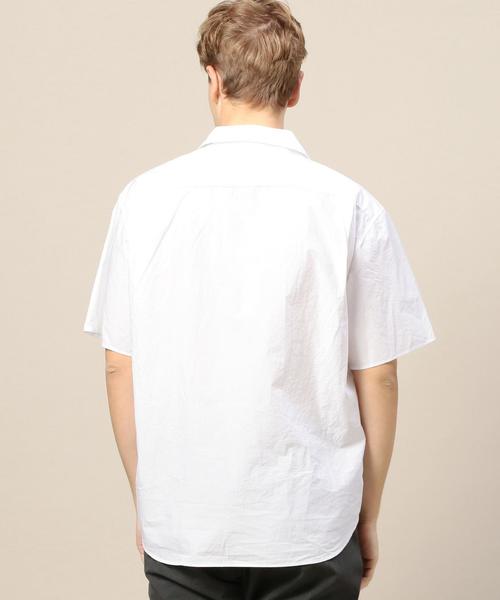 BEAUTY&YOUTH UNITED ARROWS（ビューティーアンドユースユナイテッドアローズ）の「BY タイプライター オープンカラー フォルム ショートスリーブ シャツ◆（シャツ/ブラウス・メンズ・ホワイト/ブラック/オリーブ/ネイビー・MEDIUM/X-LARGE/LARGE/SMALL）」の16枚目の写真