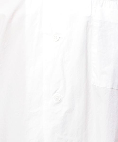 BEAUTY&YOUTH UNITED ARROWS（ビューティーアンドユースユナイテッドアローズ）の「BY タイプライター オープンカラー フォルム ショートスリーブ シャツ◆（シャツ/ブラウス・メンズ・ホワイト/ブラック/オリーブ/ネイビー・MEDIUM/X-LARGE/LARGE/SMALL）」の17枚目の写真