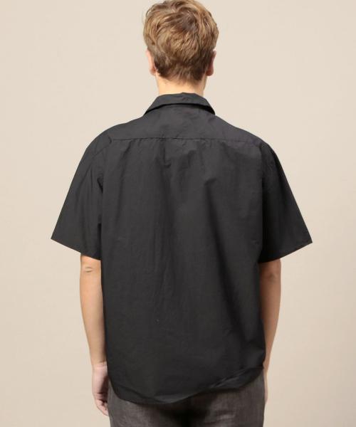 BEAUTY&YOUTH UNITED ARROWS（ビューティーアンドユースユナイテッドアローズ）の「BY タイプライター オープンカラー フォルム ショートスリーブ シャツ◆（シャツ/ブラウス・メンズ・ホワイト/ブラック/オリーブ/ネイビー・MEDIUM/X-LARGE/LARGE/SMALL）」の18枚目の写真