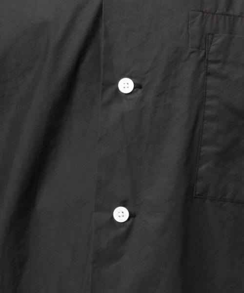 BEAUTY&YOUTH UNITED ARROWS（ビューティーアンドユースユナイテッドアローズ）の「BY タイプライター オープンカラー フォルム ショートスリーブ シャツ◆（シャツ/ブラウス・メンズ・ホワイト/ブラック/オリーブ/ネイビー・MEDIUM/X-LARGE/LARGE/SMALL）」の10枚目の写真