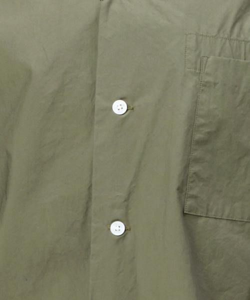 BEAUTY&YOUTH UNITED ARROWS（ビューティーアンドユースユナイテッドアローズ）の「BY タイプライター オープンカラー フォルム ショートスリーブ シャツ◆（シャツ/ブラウス・メンズ・ホワイト/ブラック/オリーブ/ネイビー・MEDIUM/X-LARGE/LARGE/SMALL）」の12枚目の写真