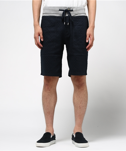 Request（リクエスト）の「【REQUEST】　ジャガード　イージーショーツ（その他パンツ・メンズ・カーキ/オフホワイト/ネイビー・2/3）」の6枚目の写真