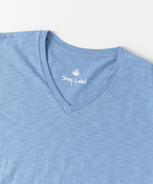 URBAN RESEARCH Sonny Label（アーバンリサーチサニーレーベル）の「Sonny Label スラブ天竺VネックT（Tシャツ/カットソー・レディース・ホワイト/ピンク/ブルー系その他/ブルー/カーキ/ブラック・FREE）」の7枚目の写真