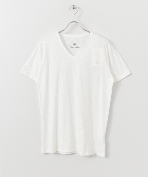 URBAN RESEARCH Sonny Label（アーバンリサーチサニーレーベル）の「Sonny Label スラブ天竺VネックT（Tシャツ/カットソー・レディース・ホワイト/ピンク/ブルー系その他/ブルー/カーキ/ブラック・FREE）」の21枚目の写真