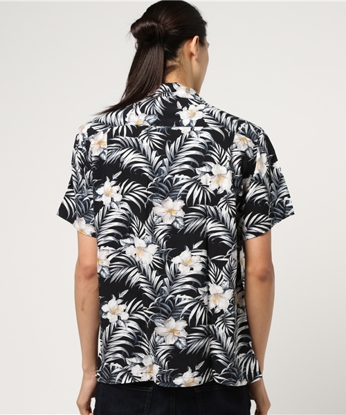 LB/S （エルビーエス）の「【SEAVAN】レーヨンアロハシャツ（シャツ/ブラウス・メンズ・ホワイト/ブラック/レッド/サックスブルー/アイボリー・LARGE/MEDIUM/X-LARGE/XX-LARGE）」の9枚目の写真