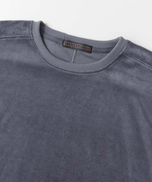 SENSE OF PLACE by URBAN RESEARCH（センスオブプレイスバイアーバンリサーチ）の「ベロアスウェットシャツ（スウェット・メンズ・ブルー/ブラック/ボルドー/ベージュ・LARGE/MEDIUM）」の5枚目の写真