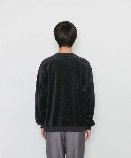 SENSE OF PLACE by URBAN RESEARCH（センスオブプレイスバイアーバンリサーチ）の「ベロアスウェットシャツ（スウェット・メンズ・ブルー/ブラック/ボルドー/ベージュ・LARGE/MEDIUM）」の14枚目の写真