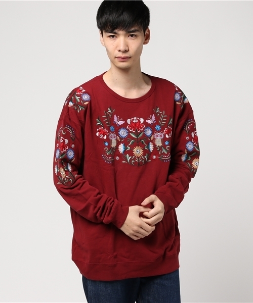 ALDIES（アールディーズ）の「Owl Big Sweat 刺繍入り ビッグ