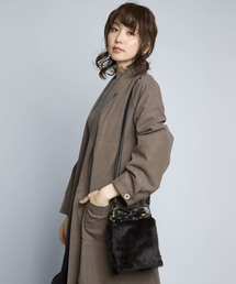PLAIN CLOTHING | ファー巾着ショルダーバッグ【PLAIN CLOTHING】(ショルダーバッグ)