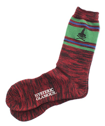 HYSTERIC GLAMOUR | WOMAN ON SKULL刺繍ソックス(ソックス/靴下)