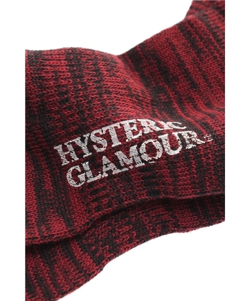 HYSTERIC GLAMOUR（ヒステリックグラマー）の「WOMAN ON SKULL刺繍ソックス（ソックス/靴下・メンズ・レッド/ネイビー/トップグレー・FREE）」の5枚目の写真
