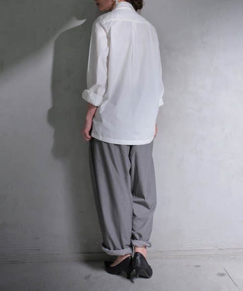antiqua(アンティカ)の「タックパンツ(その他パンツ・レディース・ブラック/グレー/ベージュ・M)」の9枚目の写真