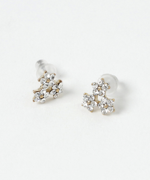 【maje】送料/関税込み Flower ピアス Flower earrings Denim - Jeans For Women | Maje