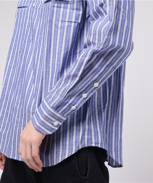 McGREGOR（マックレガー）の「ストライププルオーバーシャツ（シャツ/ブラウス・メンズ・ブルー系その他/ブルー・L/M/LL）」の6枚目の写真