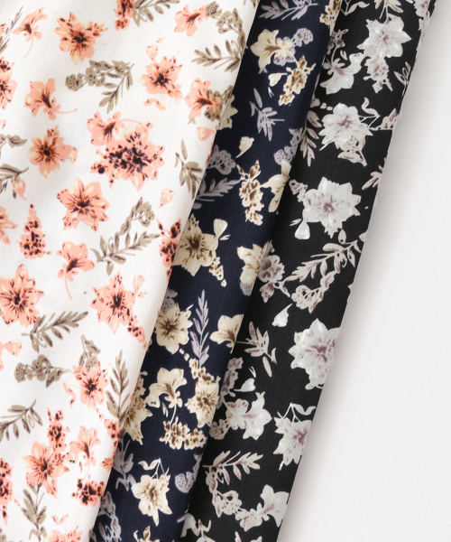 KBF（ケイビーエフ）の「KBF フラワータックワイドパンツ（その他パンツ・レディース・ブラック/ネイビー/オフホワイト・ONE）」の14枚目の写真