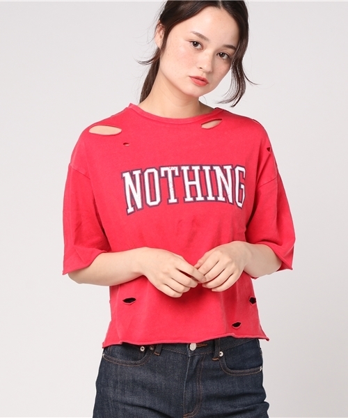 WEGO（ウィゴー）の「WEGO/ダメージロックTシャツ（Tシャツ