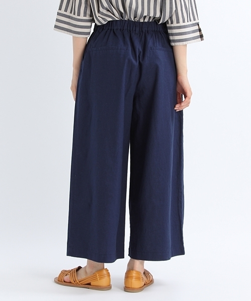 studio CLIP（スタディオクリップ）の「コットンリネンクロスワイドパンツ（その他パンツ・レディース・カーキ/ネイビー/ライトグレー・LARGE/MEDIUM）」の8枚目の写真