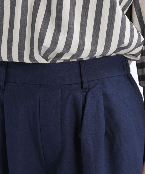 studio CLIP（スタディオクリップ）の「コットンリネンクロスワイドパンツ（その他パンツ・レディース・カーキ/ネイビー/ライトグレー・LARGE/MEDIUM）」の9枚目の写真