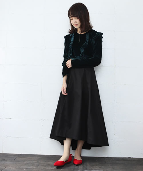 SESTO（セスト）の「かかとレースアップシューズ（パンプス・レディース・ブラック/グレイッシュベージュ/ネイビー/パープル/ダークブラウン/グリーン/レッド/マスタード/グレー・24.5cm/24.0cm/22.5cm/25.0cm/23.5cm/23.0cm/22.0cm）」の9枚目の写真