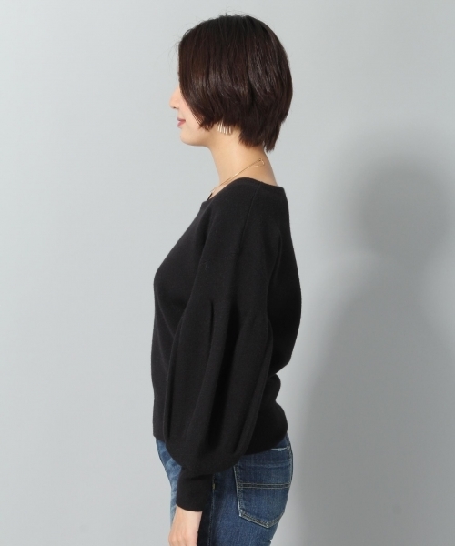 Andemiu（アンデミュウ）の「ソデボリュームボートネックプルオーバー773131（ニット/セーター・レディース・アイボリー/レッド/ブラック・FREE）」の10枚目の写真