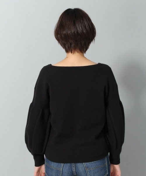 Andemiu（アンデミュウ）の「ソデボリュームボートネックプルオーバー773131（ニット/セーター・レディース・アイボリー/レッド/ブラック・FREE）」の11枚目の写真