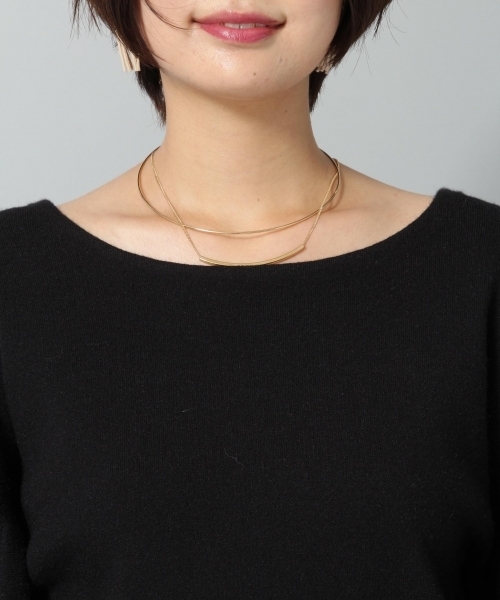 Andemiu（アンデミュウ）の「ソデボリュームボートネックプルオーバー773131（ニット/セーター・レディース・アイボリー/レッド/ブラック・FREE）」の12枚目の写真