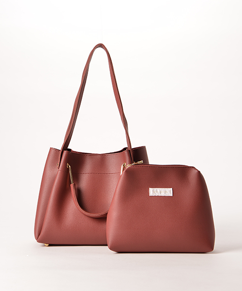 RIVE DROITE（リヴドロワ）の「メタル2WayトートM（ショルダーバッグ・レディース・ブラウン/グレー/レッド・MEDIUM）」の15枚目の写真