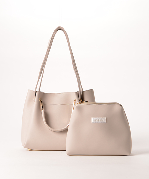 RIVE DROITE（リヴドロワ）の「メタル2WayトートM（ショルダーバッグ・レディース・ブラウン/グレー/レッド・MEDIUM）」の14枚目の写真