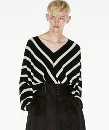 BIAS STRIPE DOLMAN P/O