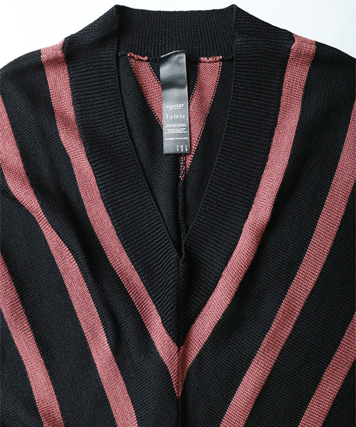 SHAREEF（シャリーフ）の「BIAS STRIPE DOLMAN P/O（ニット/セーター・メンズ・ピンク系その他/ホワイト/イエロー・1/2）」の15枚目の写真