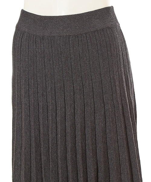 fifth(フィフス)の「プリーツロングニットスカート(スカート・レディース・ブラック/ブラウン/グレー・MEDIUM)」の4枚目の写真
