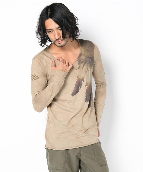 goa g.o.a ゴア long sleeve t-shirt Tシャツ ロンT ムラ染め