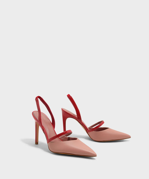 CHARLES & KEITH(チャールズ & キース)の「スリングバックヒール / SLINGBACK HEELS(パンプス・レディース・ピンク/ブラック・22.5cm/24.5cm/25cm/23cm/23.5cm)」の7枚目の写真