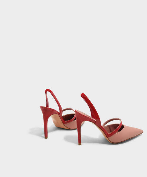 CHARLES & KEITH(チャールズ & キース)の「スリングバックヒール / SLINGBACK HEELS(パンプス・レディース・ピンク/ブラック・22.5cm/24.5cm/25cm/23cm/23.5cm)」の8枚目の写真