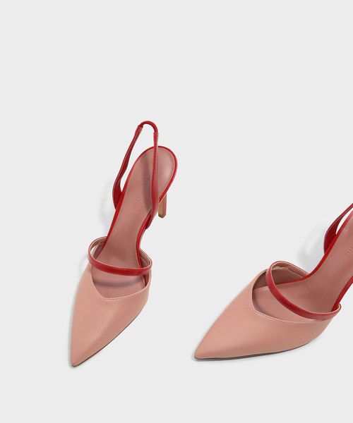 CHARLES & KEITH(チャールズ & キース)の「スリングバックヒール / SLINGBACK HEELS(パンプス・レディース・ピンク/ブラック・22.5cm/24.5cm/25cm/23cm/23.5cm)」の9枚目の写真