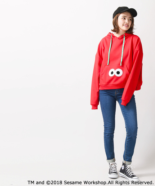 sesame（セサミ）の「∴WEGO/セサミストリート別注ショートパーカー