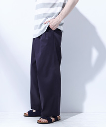 EMMA CLOTHES | ハイパワーサテンストレッチ2タックワイドパンツ(その他パンツ)