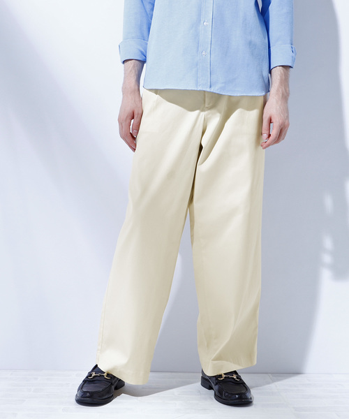 EMMA CLOTHES(エマクローズ)の「ハイパワーサテンストレッチ2タックワイドパンツ(その他パンツ・メンズ・グレー/ベージュ/ライトベージュ/ブラック/ネイビー・L/M)」の4枚目の写真