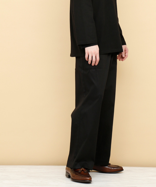 EMMA CLOTHES(エマクローズ)の「ハイパワーサテンストレッチ2タックワイドパンツ(その他パンツ・メンズ・グレー/ベージュ/ライトベージュ/ブラック/ネイビー・L/M)」の7枚目の写真