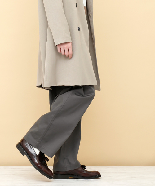 EMMA CLOTHES(エマクローズ)の「ハイパワーサテンストレッチ2タックワイドパンツ(その他パンツ・メンズ・グレー/ベージュ/ライトベージュ/ブラック/ネイビー・L/M)」の9枚目の写真